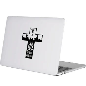Isus este Născut Cruce Religioase Laptop Autocolant pentru Macbook Decal 16