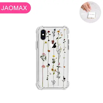 Jaomax de Lux Moale rezistent la Socuri Floare Telefon Caz Pentru iPhone 7 8 Plus X Xs Max 6 6s Plus 5 5S SE Xr 11 Floral Minunat Acoperi Fundas