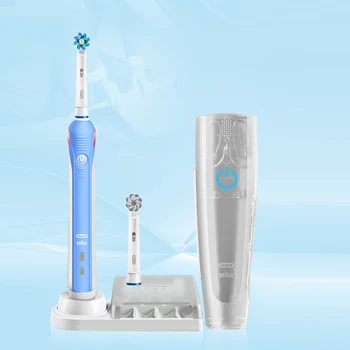 Oral B Periuta de dinti Electrica cu Ultrasunete Reîncărcabilă Albirea Dintilor PRO4000 3D Smart Perie de dinti 2 Înlocuire Perie de Dinți Capete