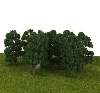 10buc HO Model la SCARĂ Tren Layout Copaci cale Ferată Wargame Diorama Peisaj