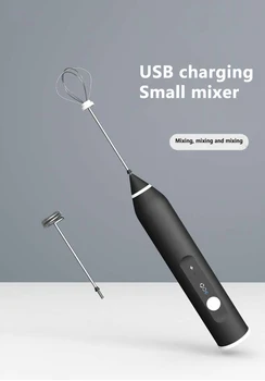 USB Reîncărcabilă Electrice Spumant de Lapte 3 Viteza Portabile Lapte Agitator Filtru Spumantul Frisca Spuma Maker Blender Ou Mixer Bătăuș
