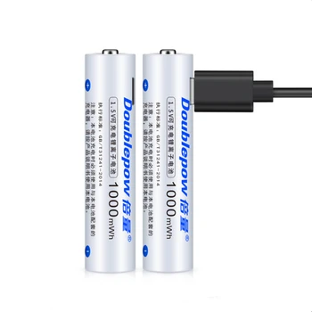 4buc/lot vânzare Fierbinte 1.5 V USB AAA baterie reîncărcabilă 1000mwh USB baterie reîncărcabilă litiu telemetru jucărie baterie