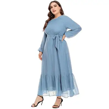 2020 Nou Musulmane Islamice Moda Doamnelor Rochie De Dantelă Middle East Dubai Elegant De Înaltă Calitate De Îmbrăcăminte Arabe Marocan Femei Rochie