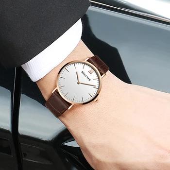 Relojes Hombre 2020 Vânzare de Top de Moda de Lux pentru Bărbați Cuarț Ceas din Piele Trupa Erkek Kol Saati de sex Masculin Ceasuri