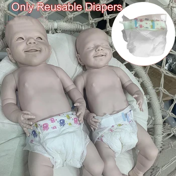 10buc Anti Lacrima Hârtie Scutec 18 La 22inch Renăscut Baby Doll Grijă de Simulare de Formare Accesorii Scutece Reutilizabile DIY Jucărie pentru Copii