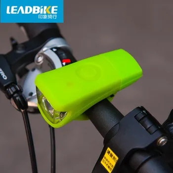 LEADBIKE Bicicleta Lumină Față de Silicon Material Lanterna pentru Bicicleta Set Incarcare Usb Bicicleta, Accesorii Bicicleta Cu baterie