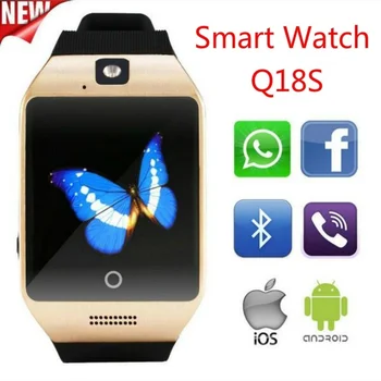 2020 Q18s Bluetooth Ceas Inteligent Suport 2G GSM SIM Card Audio Camera Tracker de Fitness Smartwatch pentru Android, iOS, Telefon Mobil