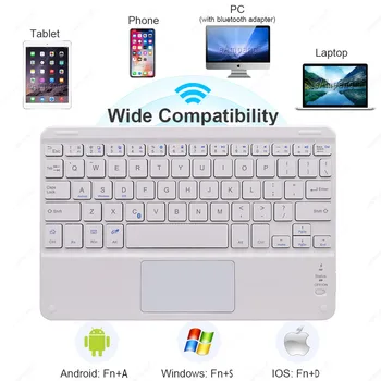 TouchPad Tastatura de Caz pentru Huawei Matepad 10.4 BAH3-W09 BAH3-AL00 BAH3-L09 Coperta din Piele Detasabila Bluetooth Tastatură, Trackpad