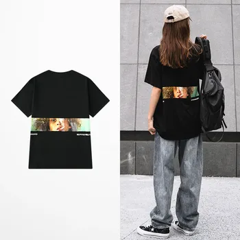Vara Ins Tide Marca Astronaut de Imprimare T-shirt pentru Bărbați Hip Hop Skateboard Barbati Tricou Streetwear Kanye Tee Camasa pentru Barbati