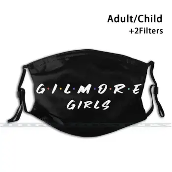 Gilmore Prieteni Parodie de Imprimare 3d Reutilizabile Gura Masca Filtru Lavabil Anti Praf Masca de Fata Prieteni Gilmore Parodie Amuzant