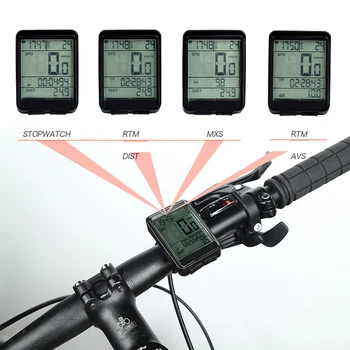 Biciclete și Triciclete Vitezometru Wireless rezistent la apa Ciclu de Auto Biciclete Cod Masă cu 2.1 inch LCD Display Echipamente de Ciclism Instrument