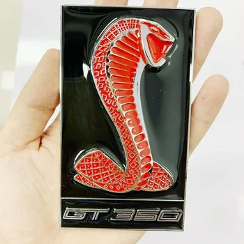 Noi 3D Metal Cobra Auto grila Fata Capota Grila Emblema, Insigna Corpului Portbagaj Aripa autocolant Auto Pentru Ford Mustang Shelby GT 350