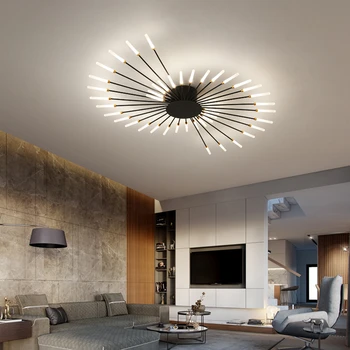 Camera de zi lampa 2020 nou Nordic atmosfera de acasa creative în formă de evantai dormitor lampă de tavan combinație
