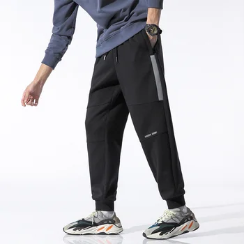 Tabără pionier Jogging Pantaloni pentru Bărbați de Iarnă din bumbac Lână Cald Gros Negru Bărbați pantaloni de Trening AYK01031052