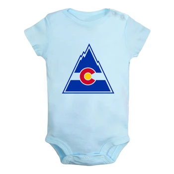Colorado Pavilion C Natura Munții Imprimat Fata Nou-Născut Băieți Haine Short Sleeve Romper Haine Bumbac