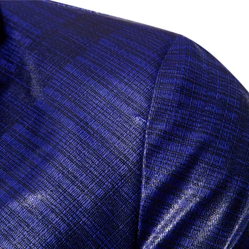 2019 noua moda Barbati casual sacou brand sacou slim fit masculino terno masculino Lucios imprimat Costum UE marimea 3XL