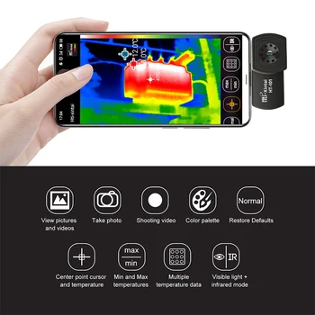 HT-101 Telefon de Detecție Termică Imager pentru Android de Tip C, Temperatură Termică Video Imagini Fața Imaging Camera