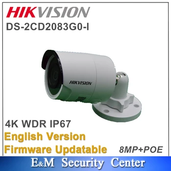 Original străinătate versiune Hikvision DS-2CD2083G0-am 8MP IP67 POE IR CCTV 4K în aer liber WDR Fix Glonț Cameră de Rețea