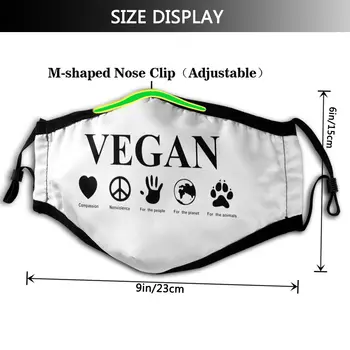Vegan Gura Masca de Fata Merge Vegan Masca Faciala Cool Fashion cu 2 Filtre pentru Adulți