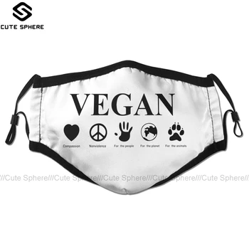 Vegan Gura Masca de Fata Merge Vegan Masca Faciala Cool Fashion cu 2 Filtre pentru Adulți