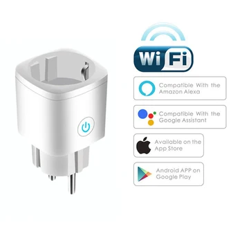 Smart plug socket WiFi UE 16A funcția de sincronizare cu Tuya SmartLife APLICAȚIE de control Alexa Google Asistent cu comandă vocală