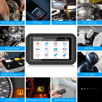 EUCLEIA S7C OBD2 Scanner Suport Motor Check ABS Airbag DPF Ulei EPB Reset pentru Toate Sistemele Auto Profesionist Instrument de Diagnosticare