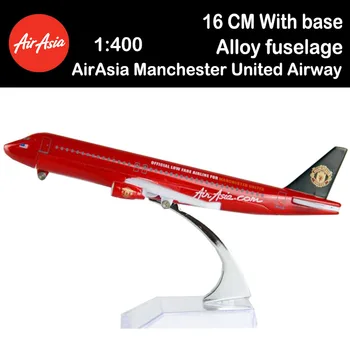 1/400 16cm A320 AirAsia Manchester United Airways Avion aviației Jucării avion cadou aeronave de colectare nu șasiu de afișare