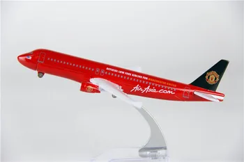 1/400 16cm A320 AirAsia Manchester United Airways Avion aviației Jucării avion cadou aeronave de colectare nu șasiu de afișare