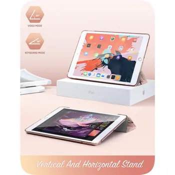 Pentru iPad 10.2 Caz (2019) i-Blason Cosmo Lite Slim Trifold Stand Inteligent Clare Greu Spate Capac de Protecție cu Auto Sleep/Wake