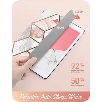 Pentru iPad 10.2 Caz (2019) i-Blason Cosmo Lite Slim Trifold Stand Inteligent Clare Greu Spate Capac de Protecție cu Auto Sleep/Wake