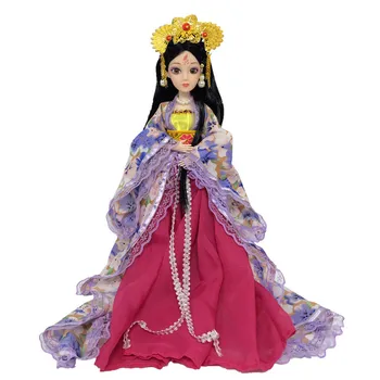 Noi 30cm Ochii 3D Prințesă Chineză Păpuși Jucarii cu Accesorii, Haine, Bijuterii 12 Mobile Articulate Fată Păpușă Jucărie Pentru Fete, Cadouri