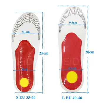 Premium Ortezare Gel de Înaltă Suport Arc Tălpi Gel Pad 3D Suport Arc Picioare Plate Pentru Femei Barbati ortopedice dureri de Picior picior de îngrijire
