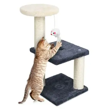 De înaltă Calitate Nou Animal de casă Pisică Copac Bataie de Joc Jucărie Trei straturi Gaură Rotundă Kitty Cadru de Alpinism