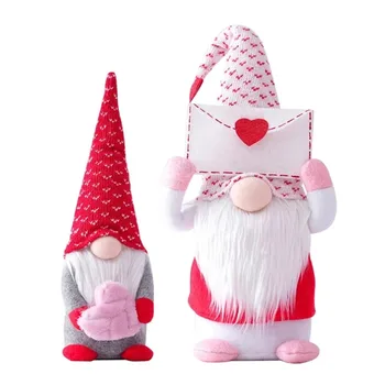 Manual de Pluș Gnome Păpuși de Familie Pentru Mărturisire Ziua Îndrăgostiților Cadou de Petrecere Acasă Decorative Papusa PR Vânzare