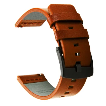 Autentice din Piele de curea de Ceas Curea pentru Samsung Galaxy Watch 42 46mm de Viteze S3 Sport WatchBand de Eliberare Rapidă 18 20 22 24 mm,Z26