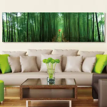 BANMU 6 Tipuri de Peisaj Natura Arta de Perete, Tablouri Canvas Decor Acasă Pădure Pădure de Bambus Printuri pentru Decorare Dormitor