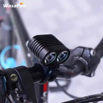 WasaFire 2* XM-L2 Biciclete de Lumină, 5000LM Fața Lumină Bicicleta Ciclism MTB Bicicleta Far cu baterie Reîncărcabilă 18650 Acumulator +Incarcator