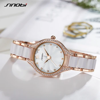 SINOBI Elegant Ceas de Moda de Moda Fierbinte Vânzări de Ceasuri Femei Damele de Lux, Ceasul de Aur cu Diamante Dropshipping Cuarț Ceas de mână