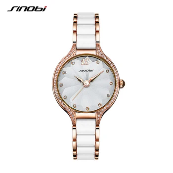 SINOBI Elegant Ceas de Moda de Moda Fierbinte Vânzări de Ceasuri Femei Damele de Lux, Ceasul de Aur cu Diamante Dropshipping Cuarț Ceas de mână