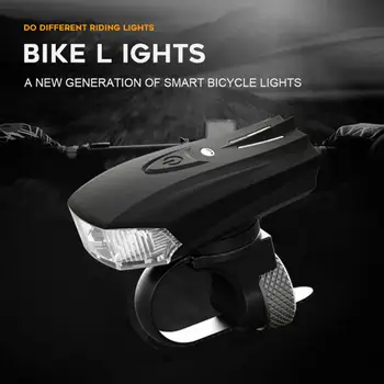 Bicicleta de Lumină Inteligent de Detectare a Vibrațiilor Față de Bicicletă Lumina USB Reîncărcabilă de Mare Putere Impermeabil de Siguranță Lampa de Avertizare Bicicleta Accessori