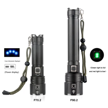 8000LM Super-Luminos XHP90.2 LED-uri Lanterna 2020 NOU 26650 USB Reîncărcabilă XHP70 Tactice Lumina 18650 Zoom Lagăr rezistent la apa Lanterna