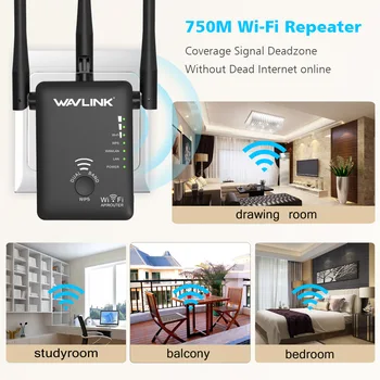 Wavlink WiFi Repeater 750M Amplificator de Rețea Expander Router Extender Router-ul Wifi Booster Antena 3 802.11 a/b/n Punct de Acces