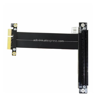 PCIe 4x la PCIe 16x Extensie Coloană de cablu 5 cm 10 cm 20 cm 30 cm 1m 60cm PCI-E GEN3.0 PCI-Express 4x 16x Extender Unghi Drept cabluri
