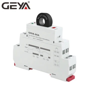 NOI GEYA GRI8-05 AC sau DC Releu de Monitorizare a Curentului direct prin 2A-20A AC24V-240V Supra-curent, Sub-curent de Protecție