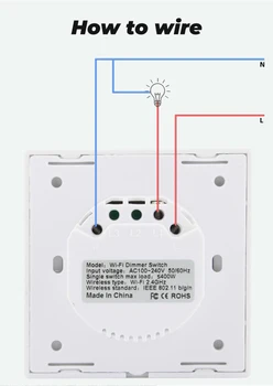 Tuya Inteligente de Viata LED Dimmer Switch WiFi Smart Light Touch Comutator de Reglaj Compatibil Pentru Alexa Google Acasa Estompat 100V 240V