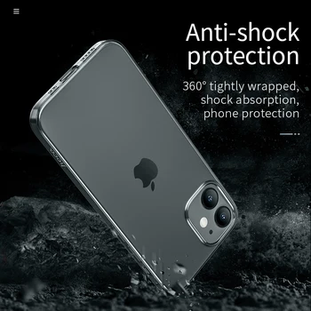 HOCO Original Clar TPU Moale Caz pentru iPhone 12 12 Pro Max Transparent husa de Protectie Ultra subtire de Protectie pentru iPhone 12 mini