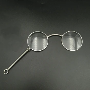 Ochelari de operă, argint vintage portabile ochelari, ochelari de lectură, baza de prescriptie medicala ochelari, pahare lucrate manual