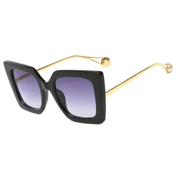 NYWOOH Supradimensionat ochelari de Soare Femei Tendință de Brand Gradient de Ochelari de Soare Nuante Mare Cadru Perla UV400 Ochelari