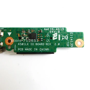 K501LX IO_board REV2.0 pentru ASUS K501 K501L A501L K501LB K501U A501L K501UW Laptop Audio USB 2.0 IO Board panou de Interfață cu JACK