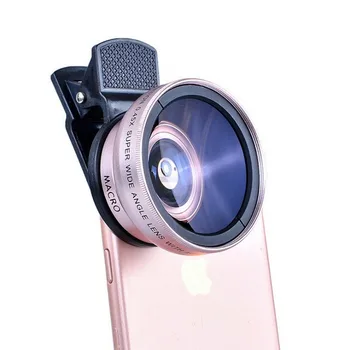 2in1 Obiectiv 0.45 X cu Unghi Larg de+12.5 X Obiectiv Macro HD Profesionale Lentilă aparat de Fotografiat Telefon Pentru iPhone 8 7 6S Plus Xiaomi Samsung LG